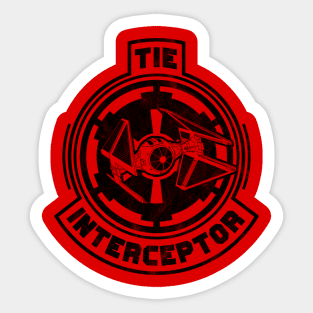 Vintage TIE Interceptor Sticker